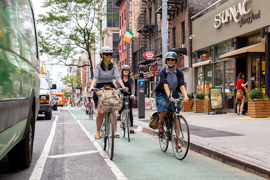 Motorcycle in bike discount lane